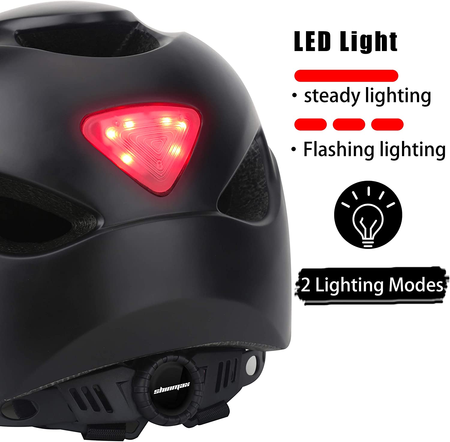 KINGLEAD Casque de vélo avec lumière LED – Image 5