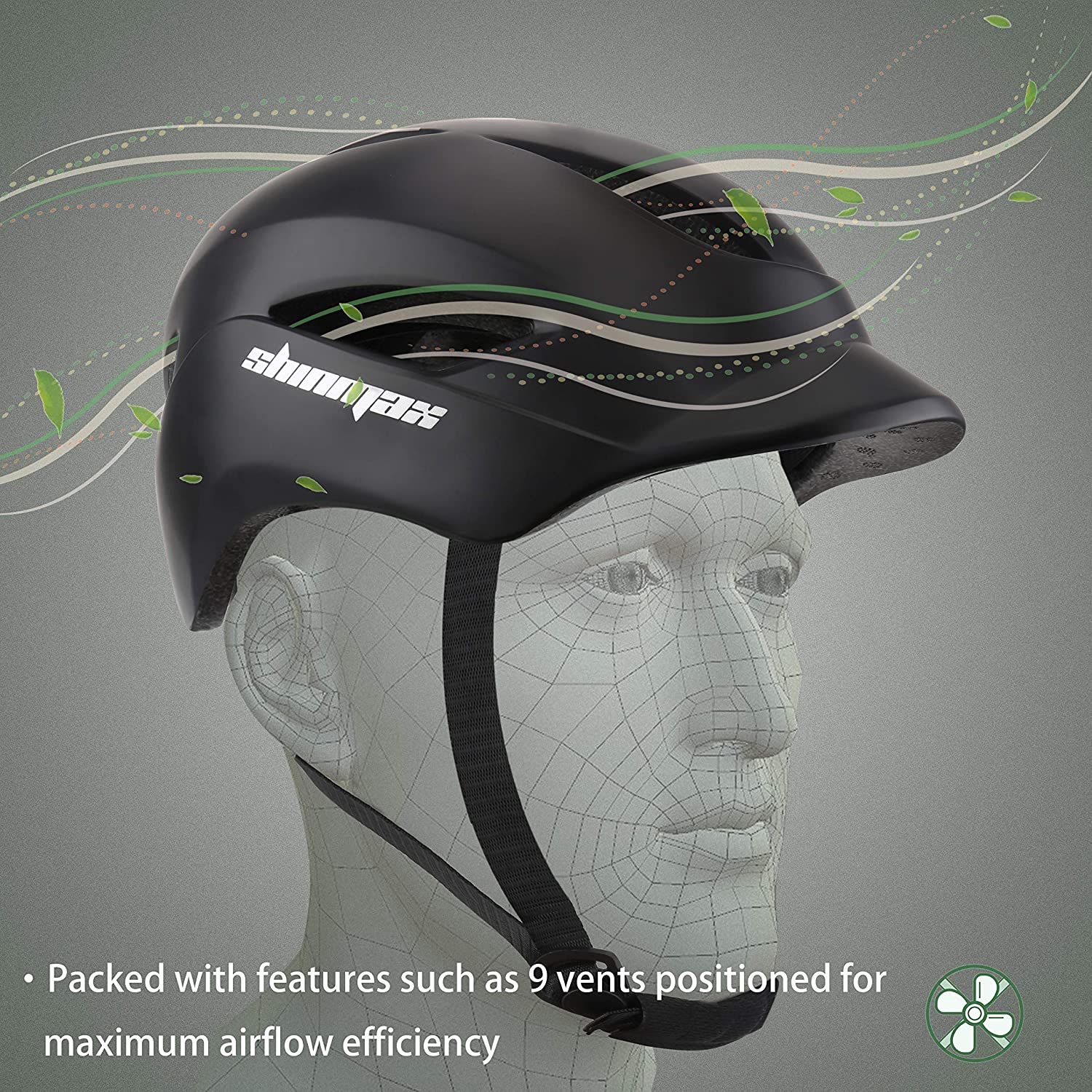 KINGLEAD Casque de vélo avec lumière LED – Image 3