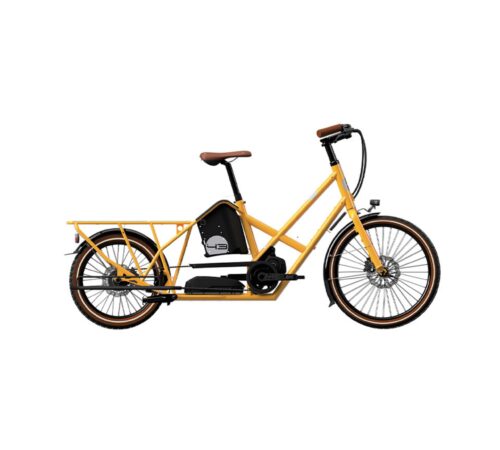 Vélo électrique longtail BIKE43 Performance Jaune Taxi